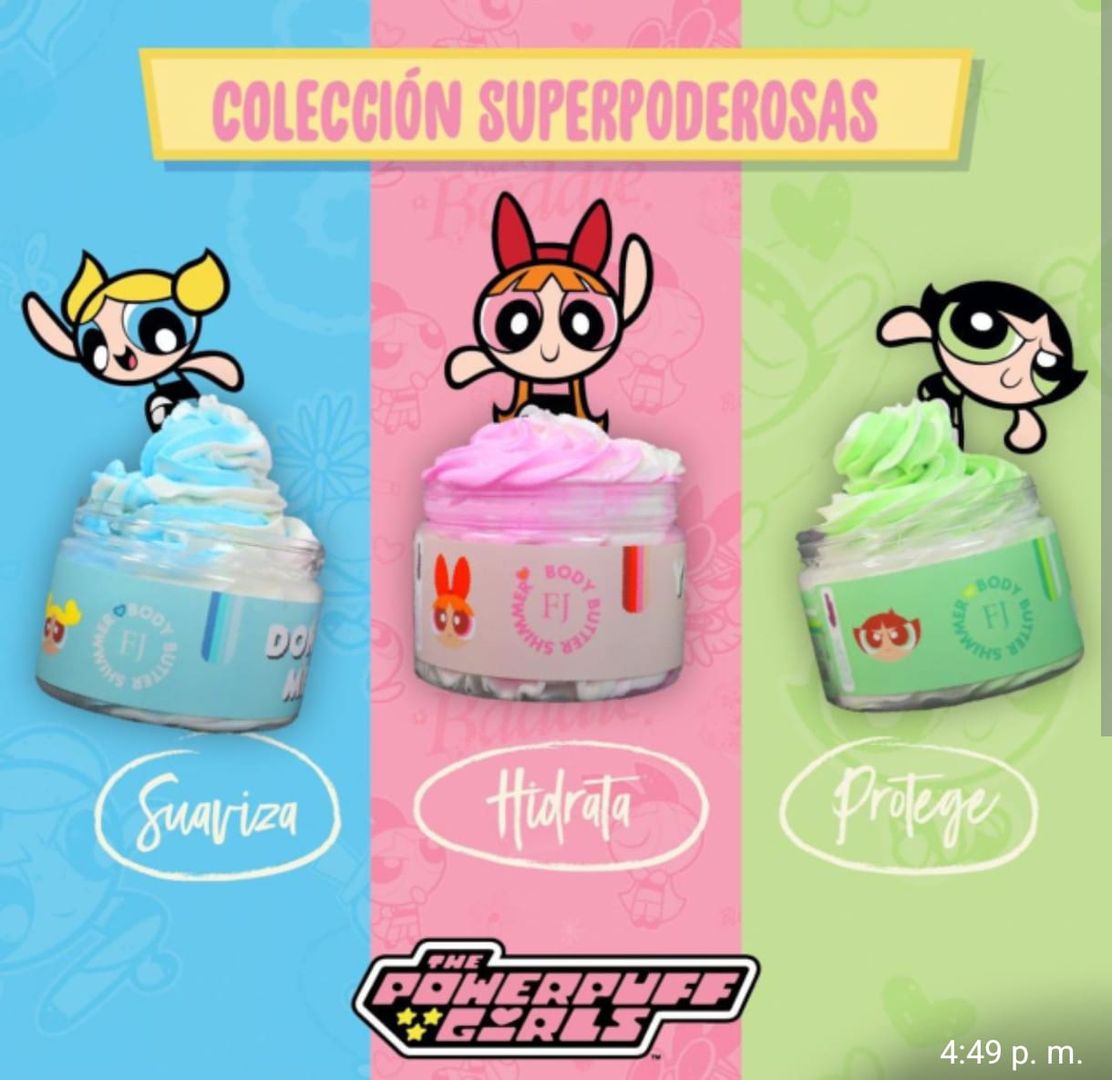 Mantequilla brillos chicas superpoderosas 