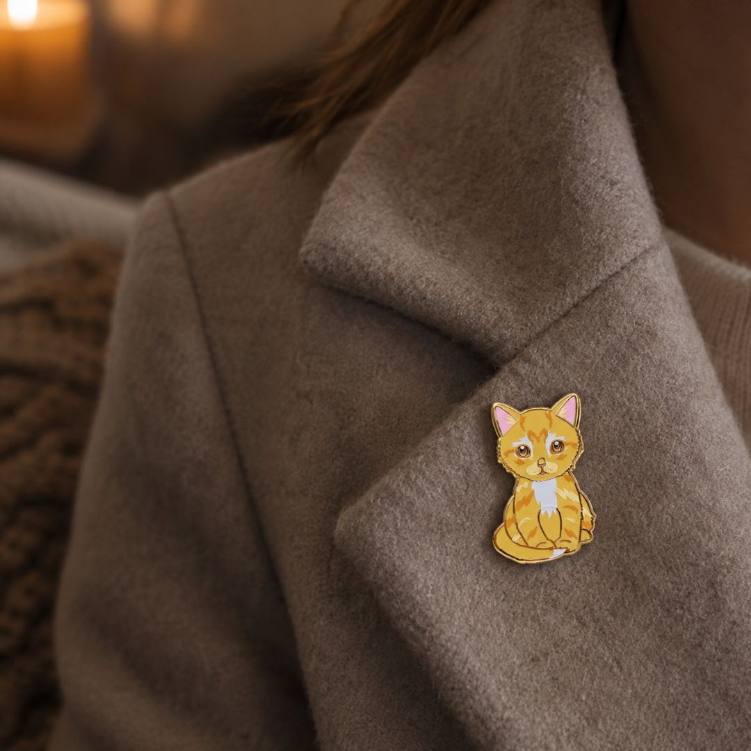 PIN GATO AMARILLO