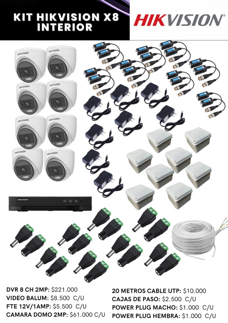 KIT HIKVISION X8 INTERIOR