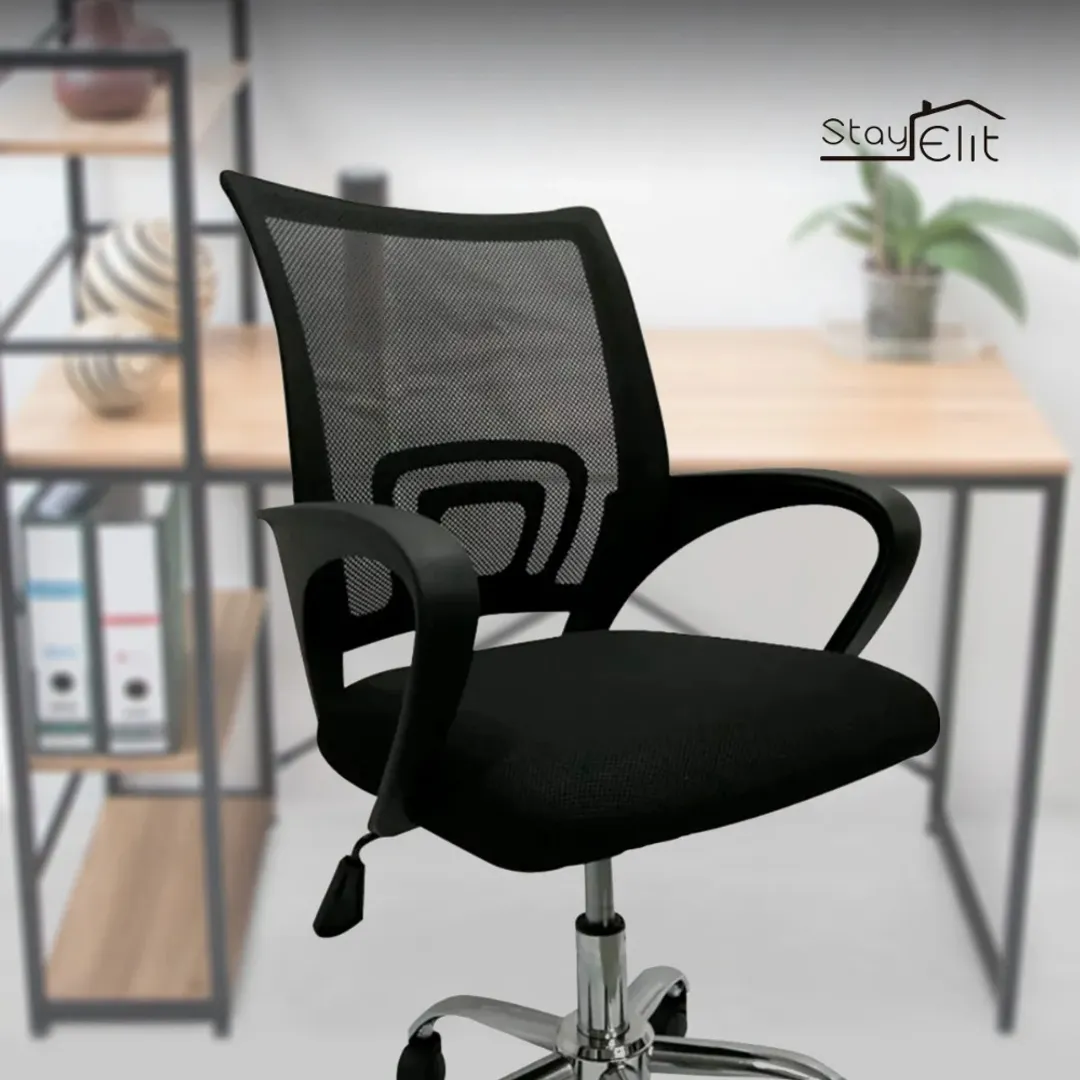 SILLA EJECUTIVA OFICINA ESCRITORIO ERGONOMICA COLOR NEGRO