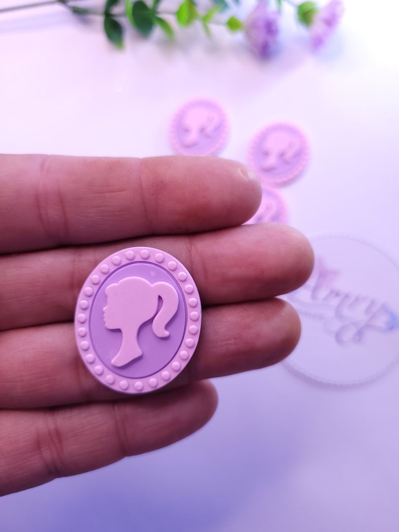 3x2.5cm lila con rosado 