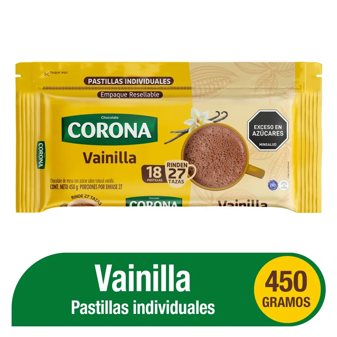 CHOCOLATE CORONA VAINILLA*450G