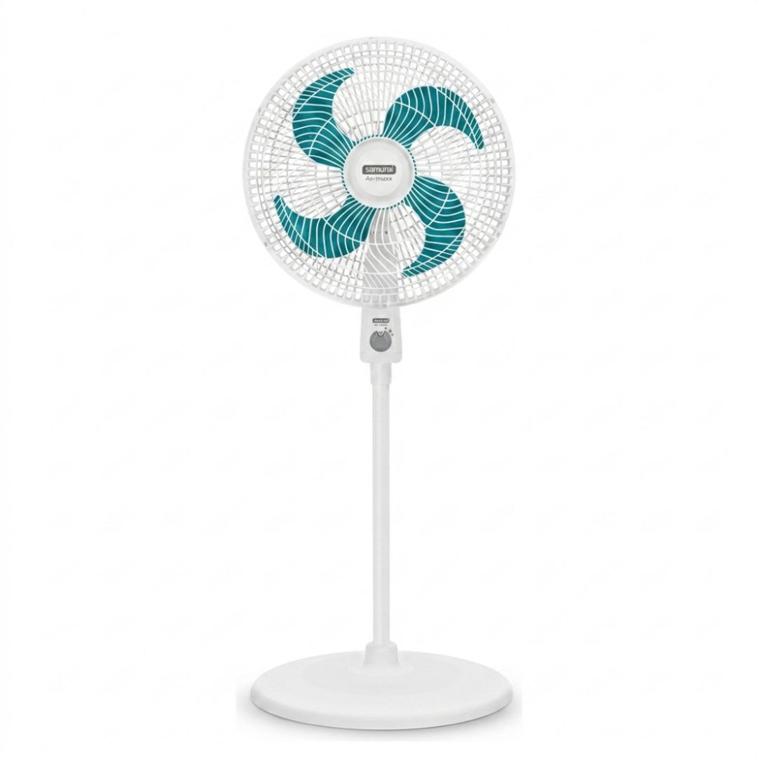 Ventilador Samurai Air Maxx Blanco Con Azul Blanco