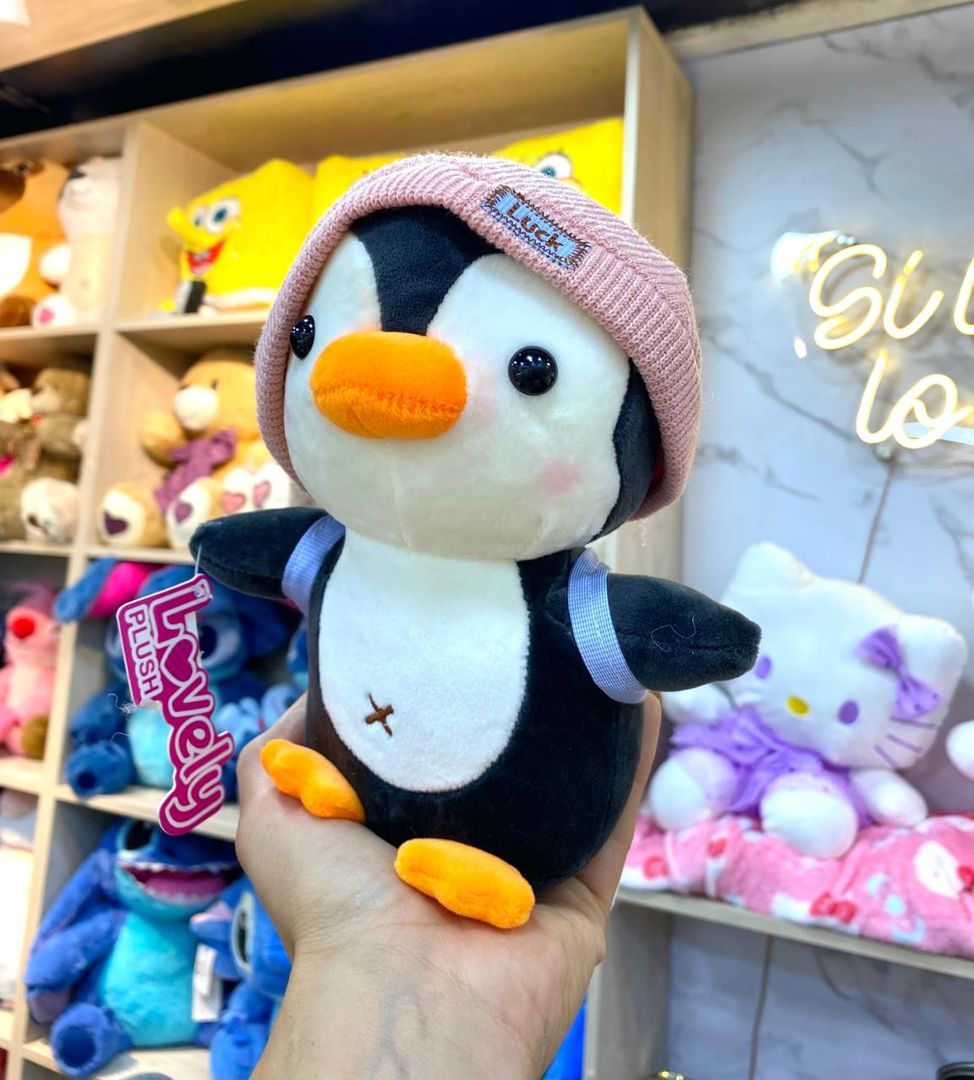 PELUCHITO PINGÜINO MALETICA 22cm