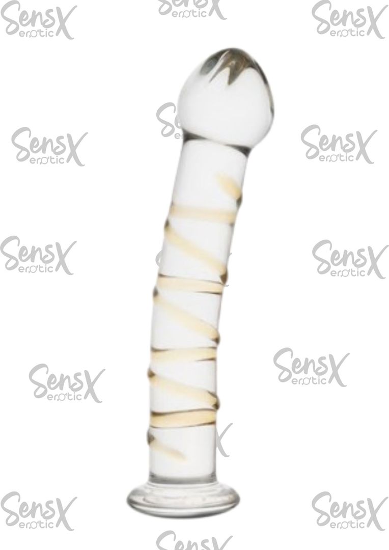 Dildo de vidrio raymond 