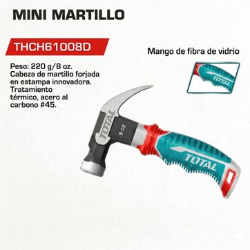 Imagen del producto MARTILLO DE OREJA 8OZ 220GRS