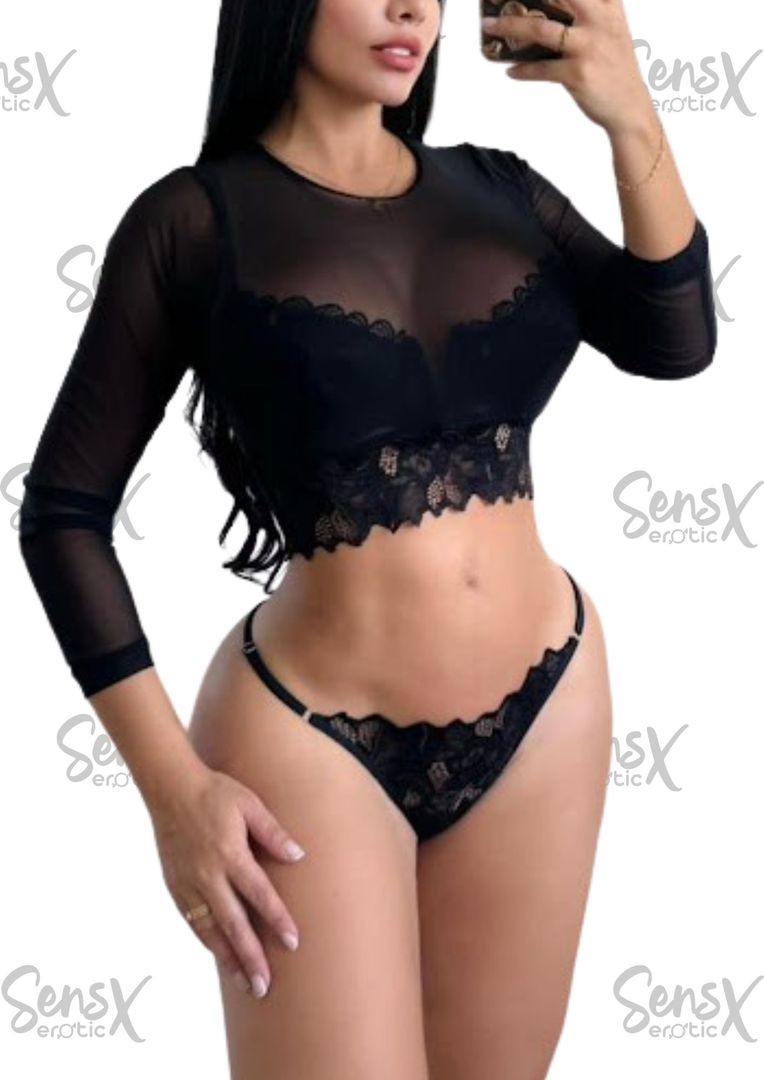 CAMISETA MANGA LARGA CON TANGA