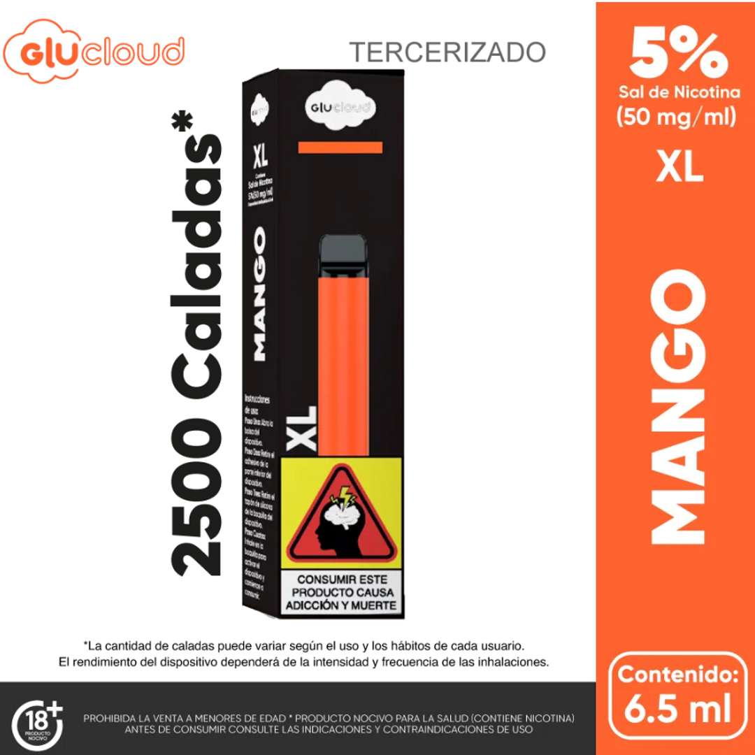 GluCloud XL Mango 2500 Puffs