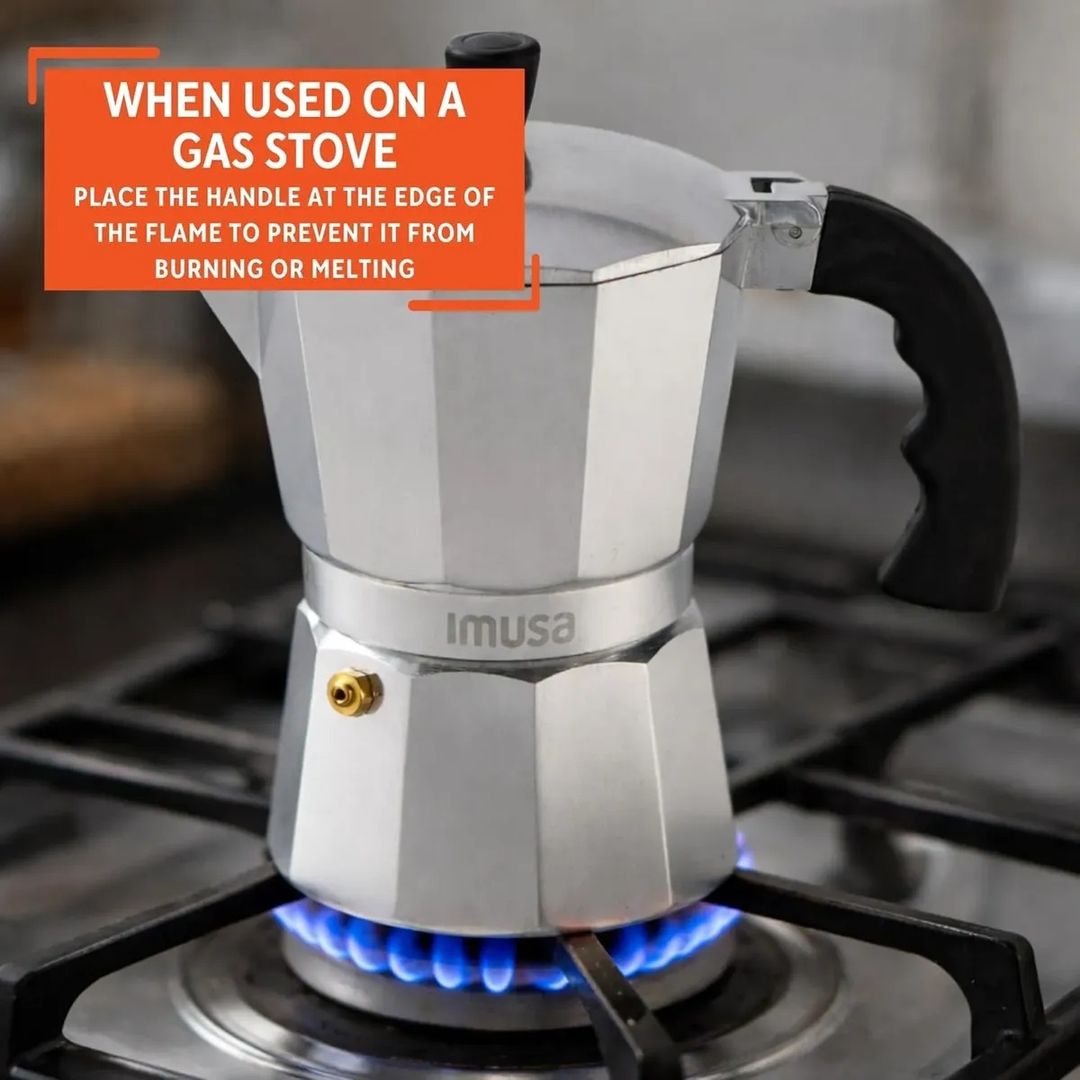 CAFETERA IMUSA DE ALUMINIO PARA 6 TAZAS
