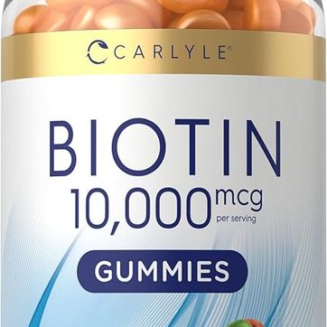 Gomitas Biotin 10000mcg Carlyle 100 GOMITAS sabor melocotón - imagen 1