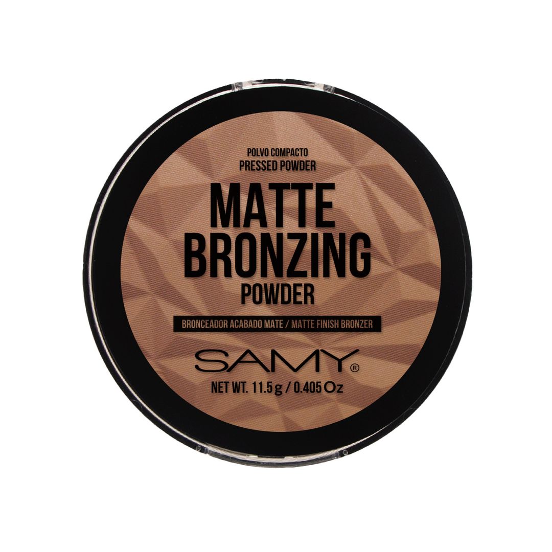 POLVO COMPACTO BRONCEADOR MATE SAMY # 01. SUNKISSED