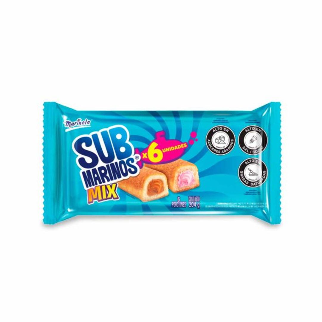 PONQUES SUBMARINOS MIX*6*204G