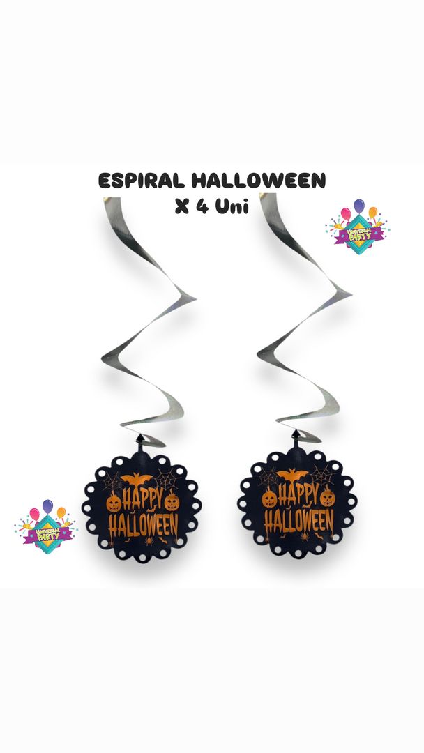 ESPIRAL HALLOWEEN X 4 UNI
