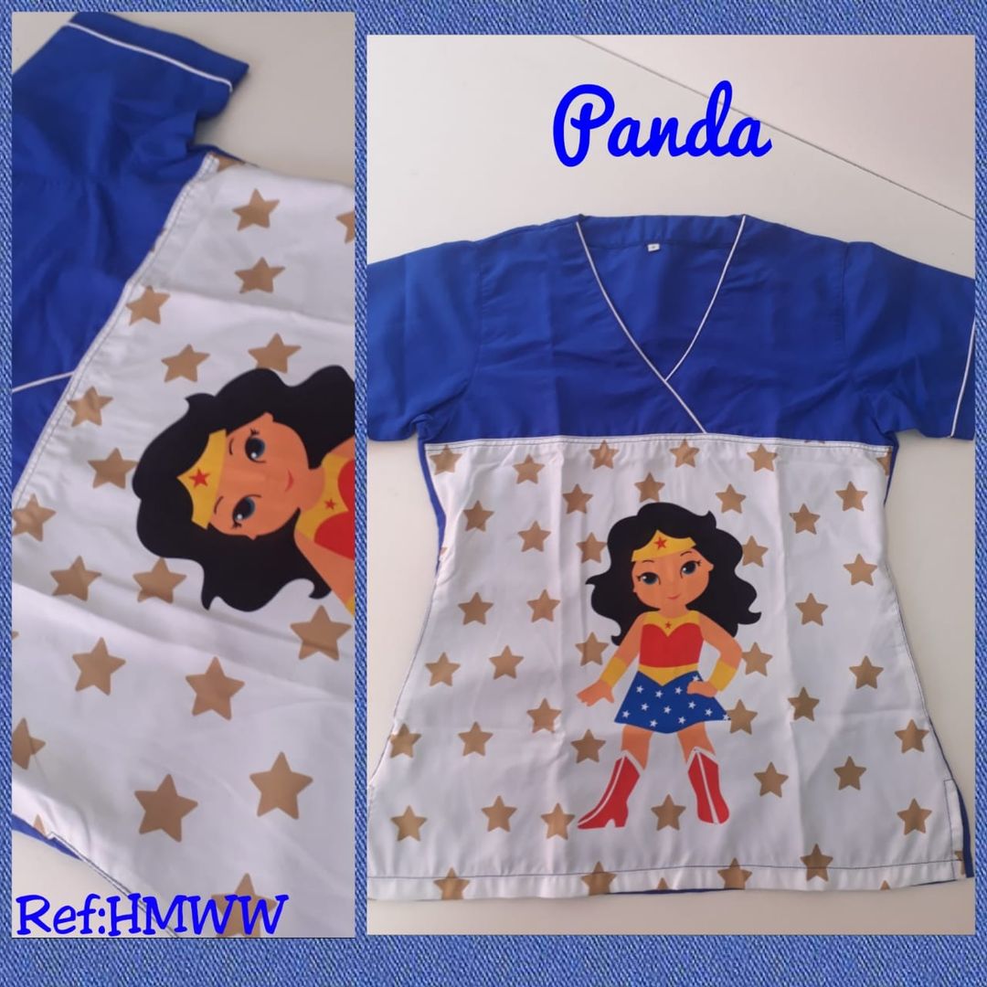 Uniforme antifluido estampado en frente