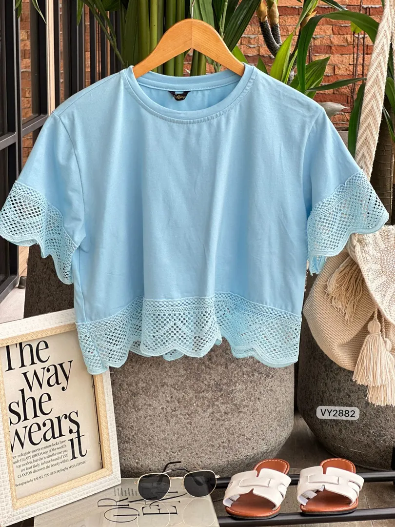 BLUSA CAPRI ENCAJE VY2882