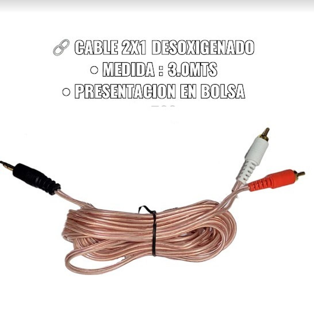 CABLE 2X1 DESOXIGENADO