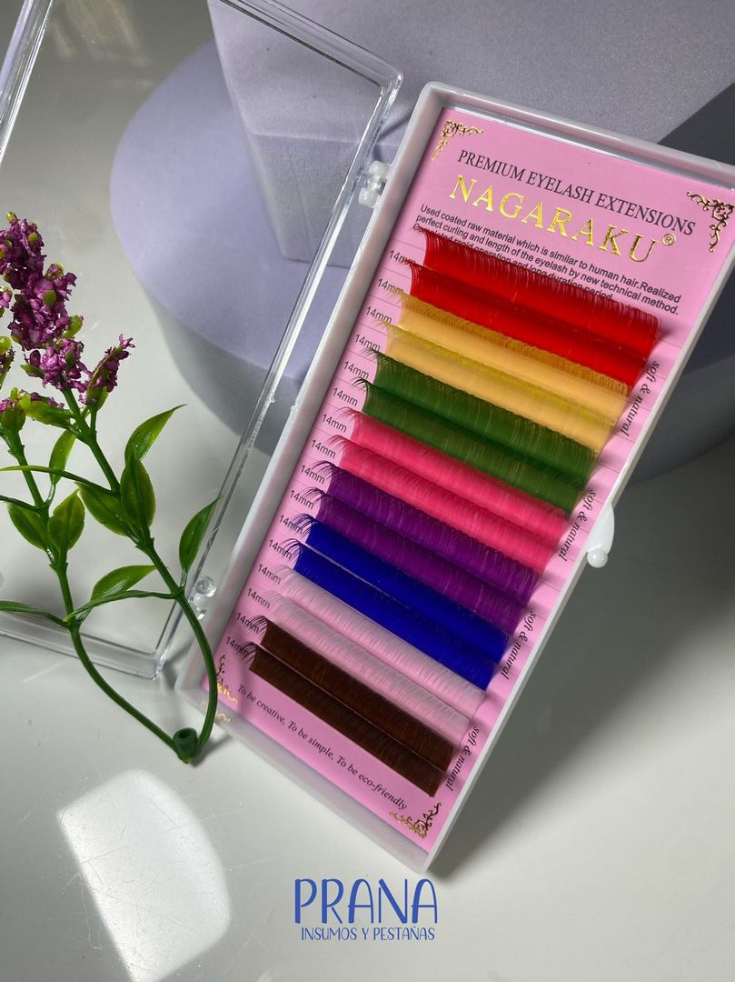 Pestañas de colores