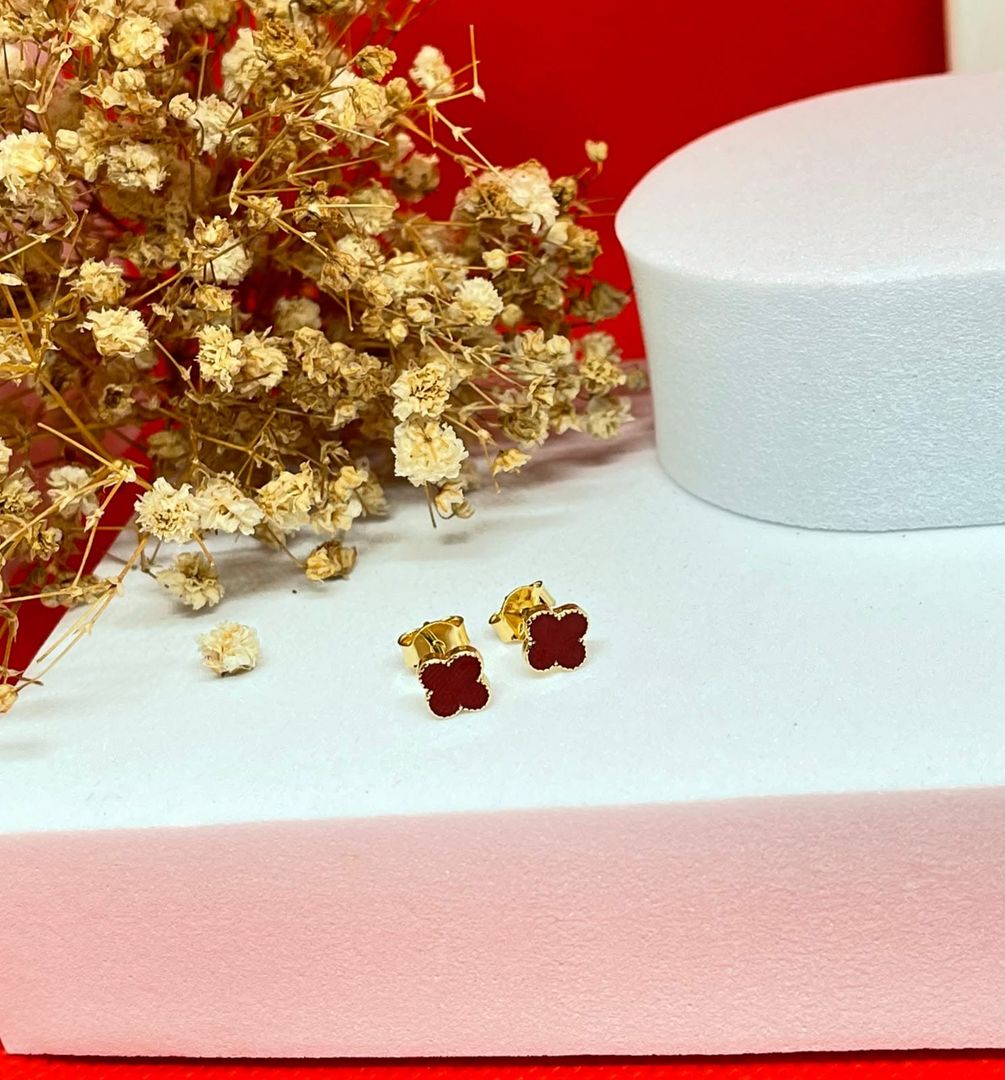 Topos van cleef rojos 5mm pequeños