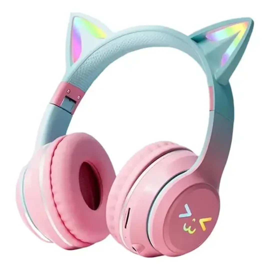 AUDIFONOS INALAMBRIOS BLUETOOTH RGB CAT EAR SY-BT618
