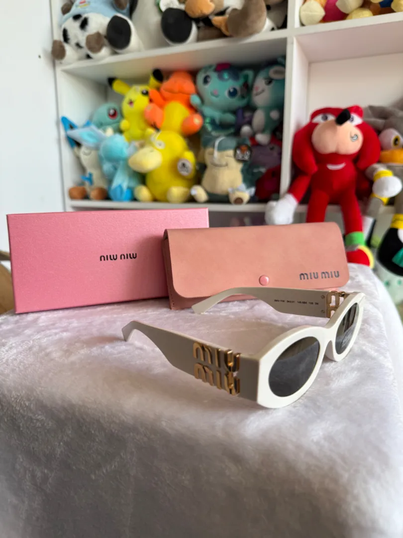 Lentes miu miu blancos 