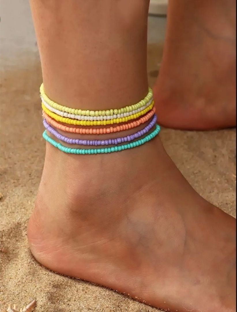 SET TOBILLERAS COLORS 