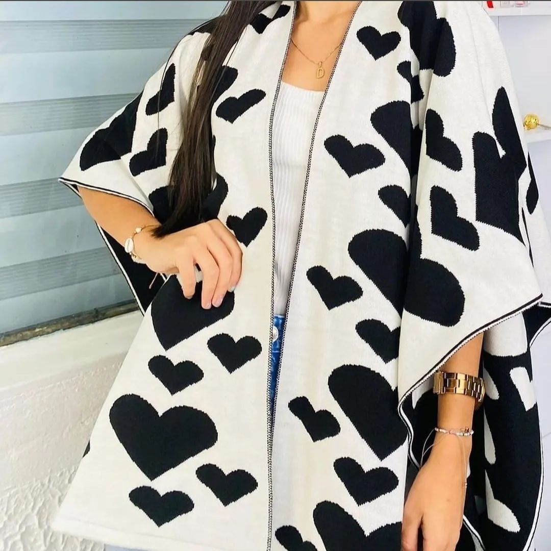 Chal Corazones Doble Faz