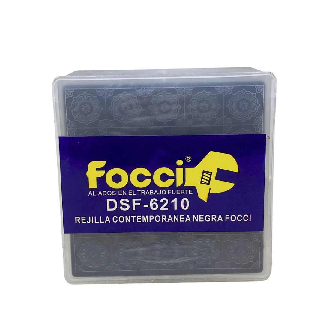 REJILLA ACERO CON SIFON NEGRA CONTEMPORANEA  3"