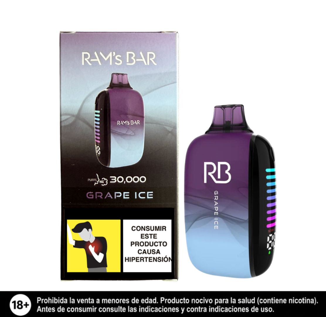 Rams Bar Grape Ice 30.000 Puffs