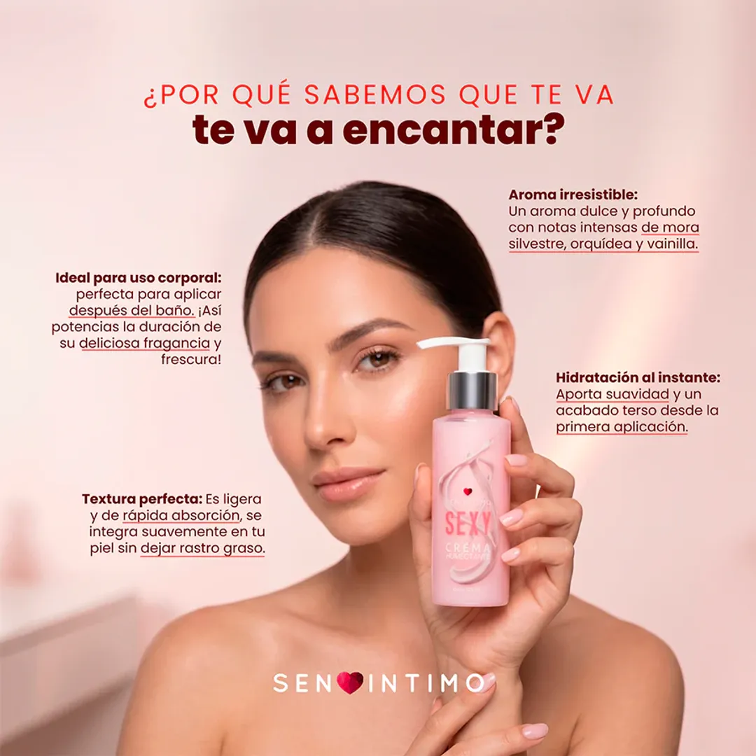 Sexy Crema Humectante Con Phermonas X 125 Ml Sen Intimo