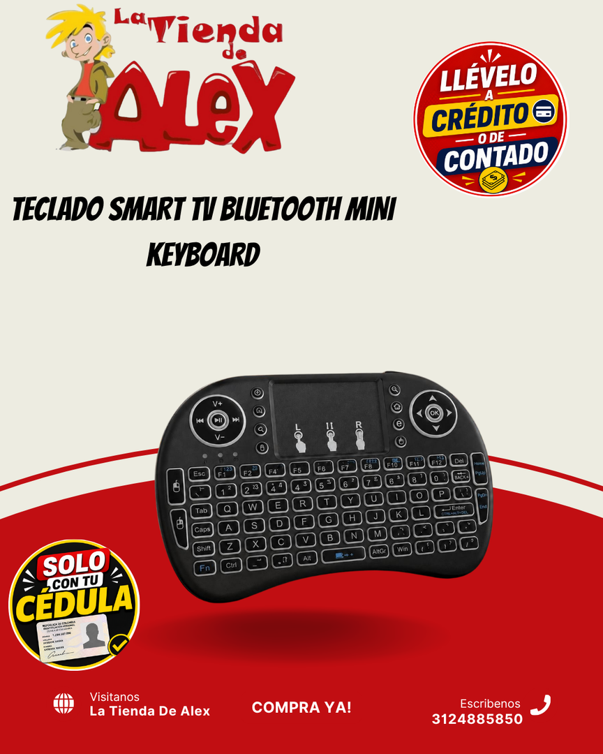 TECLADO SMART TV BLUETOOTH MINI KEYBOARD