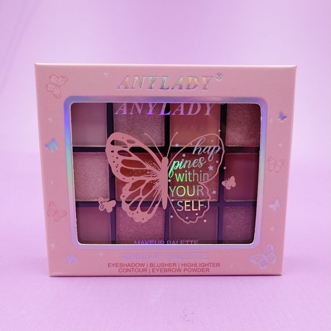 PALETA DE SOMBRAS x12 MARIPOSA ANYLADY