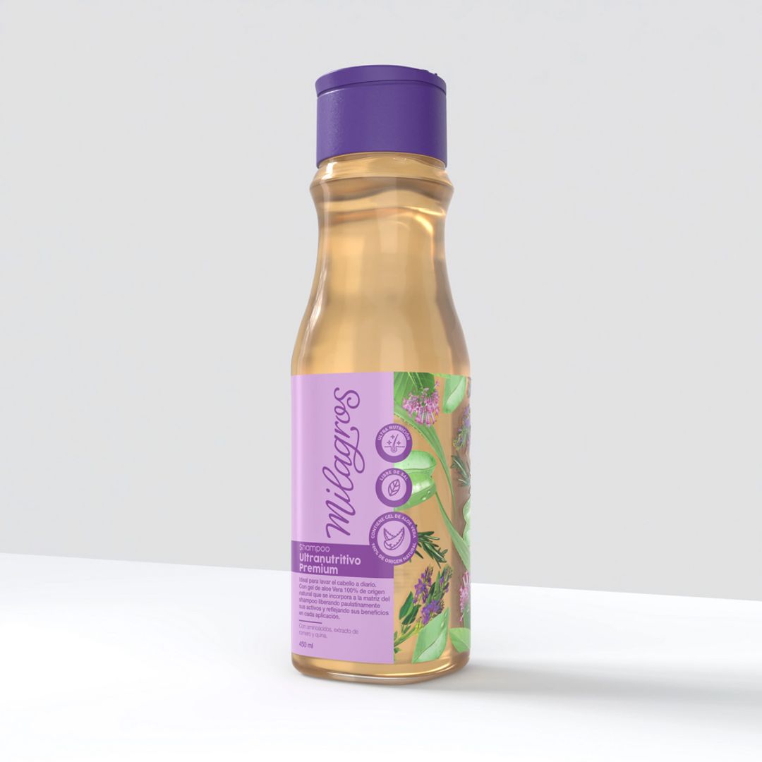Shampoo Ultra Nutritivo Premium 450ml Milagros