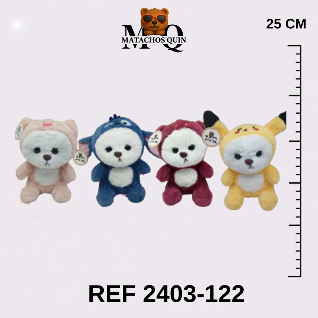 COLECCIÓN DE OSITOS CON DISFRAZ DE PERSONAJES