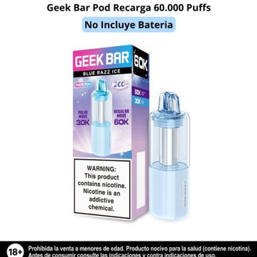 Imagen del producto Geek Bar Pod Blue Razz Ice 60.000 Puffs