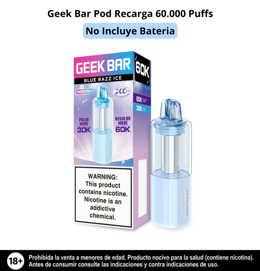 Geek Bar Pod Blue Razz Ice 60.000 Puffs