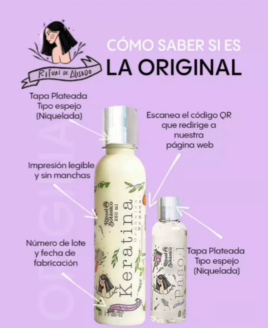 Ritual Botánico keratina Orgánica vegana 