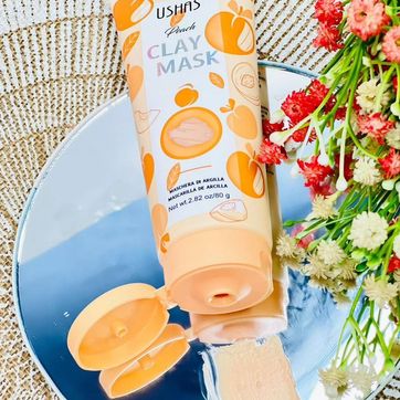 MASCARILLA DE ARCILLA CON DURAZNO USHAS - imagen 1