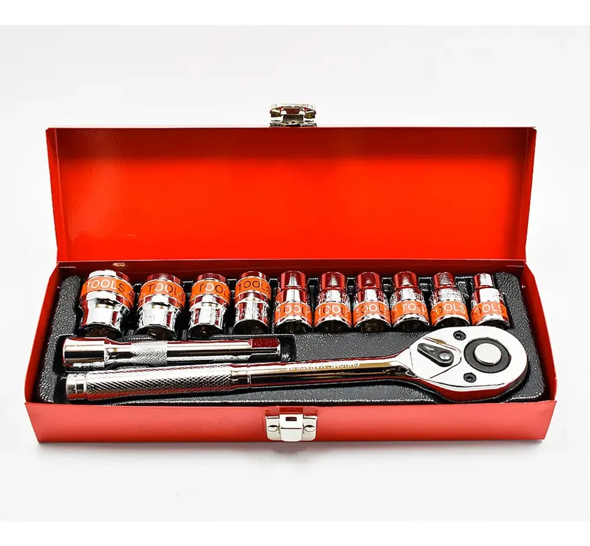 JUEGO SET DE RATCHET 1/2 EXTENSOR 12 PCS