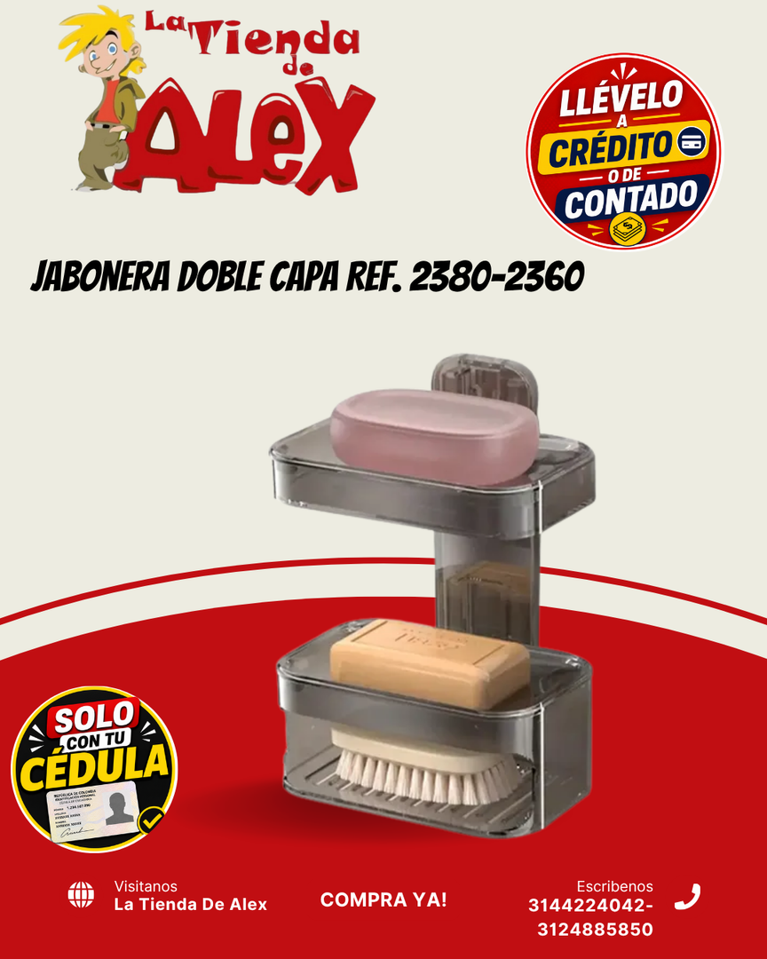 Jabonera Doble Capa Ref. 2380-2360
