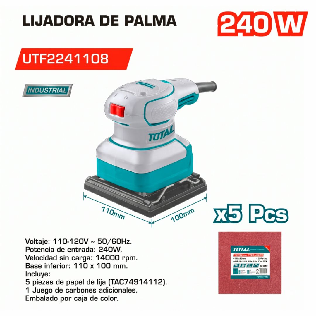 LIJADORA DE PALMA 240W   CUADRADA
