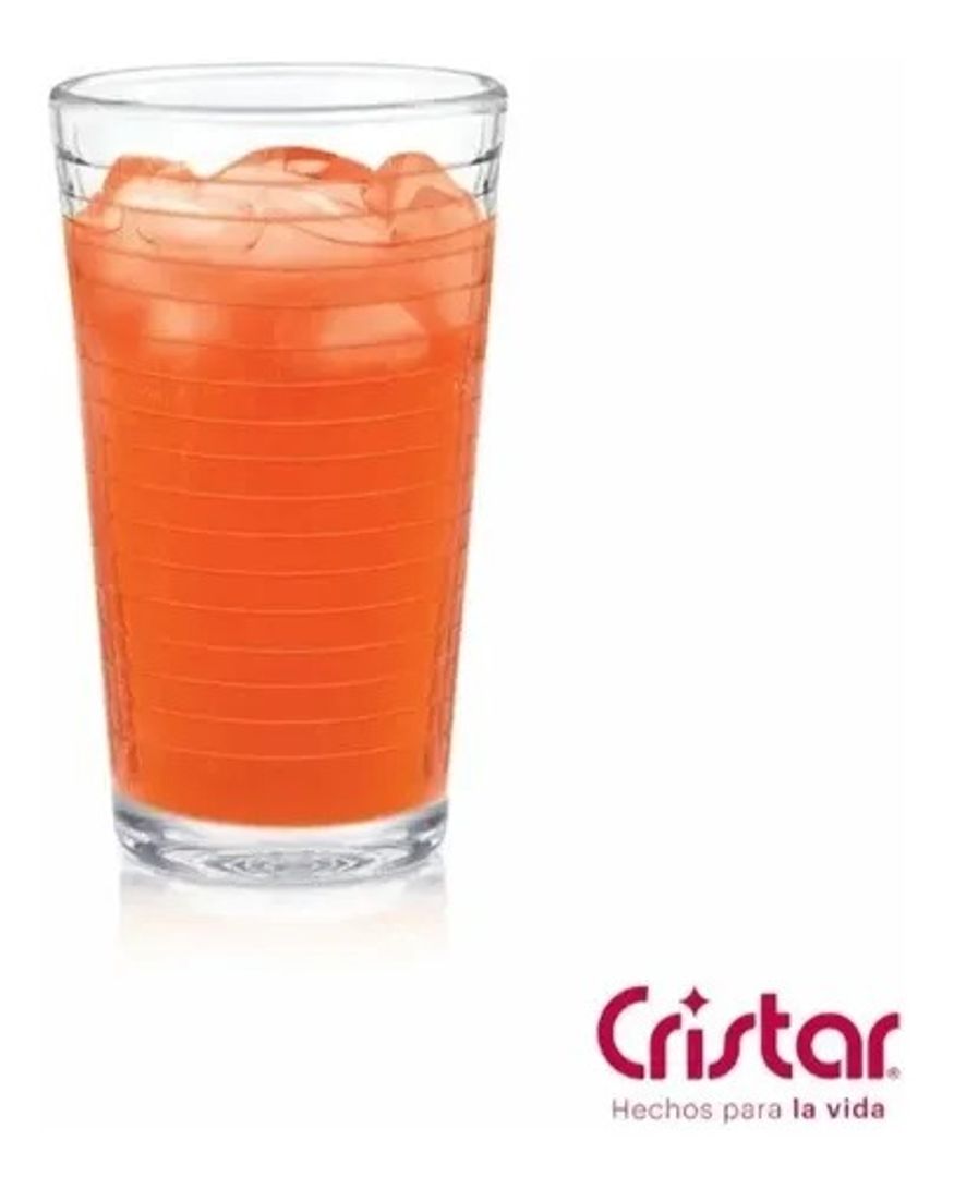 Vasos Cristar Óptico 11 Oz – Set x6 Unidades