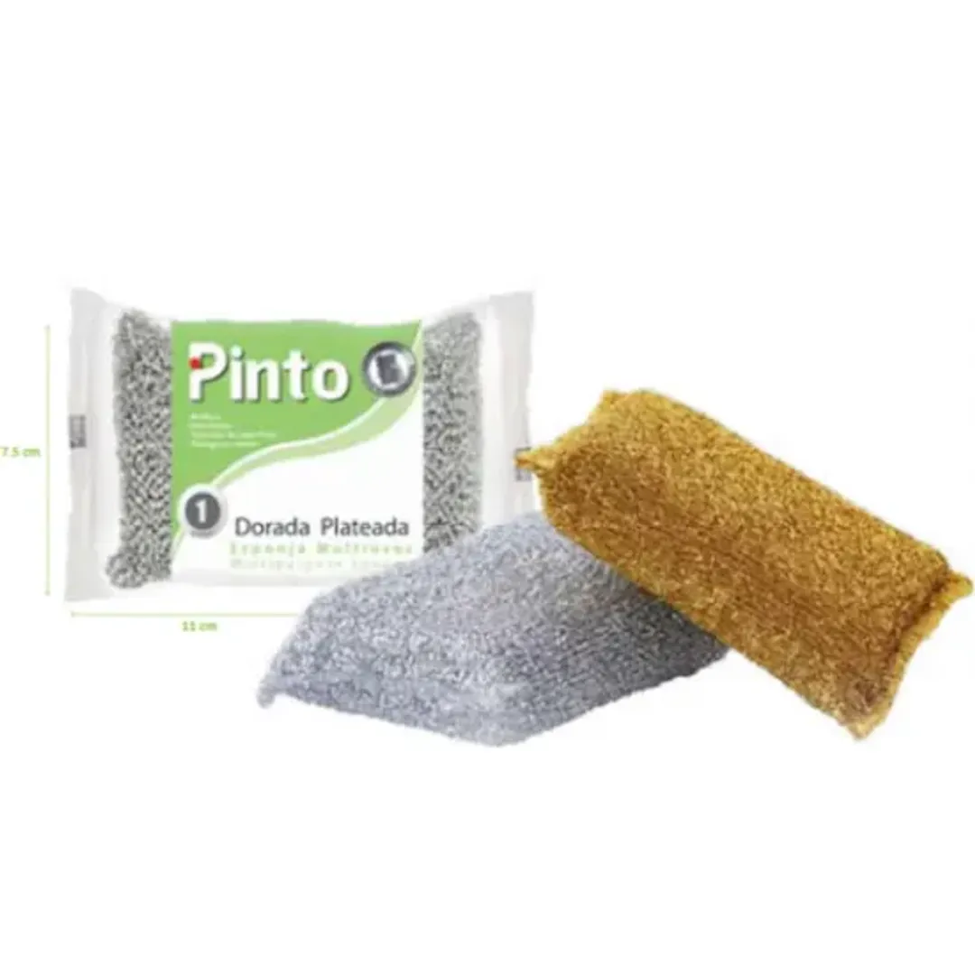 ESPONJA DORADA/PLATEADA MULTIUSOS 14162