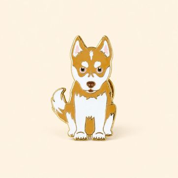 PIN HUSKY MARRÓN - imagen 1