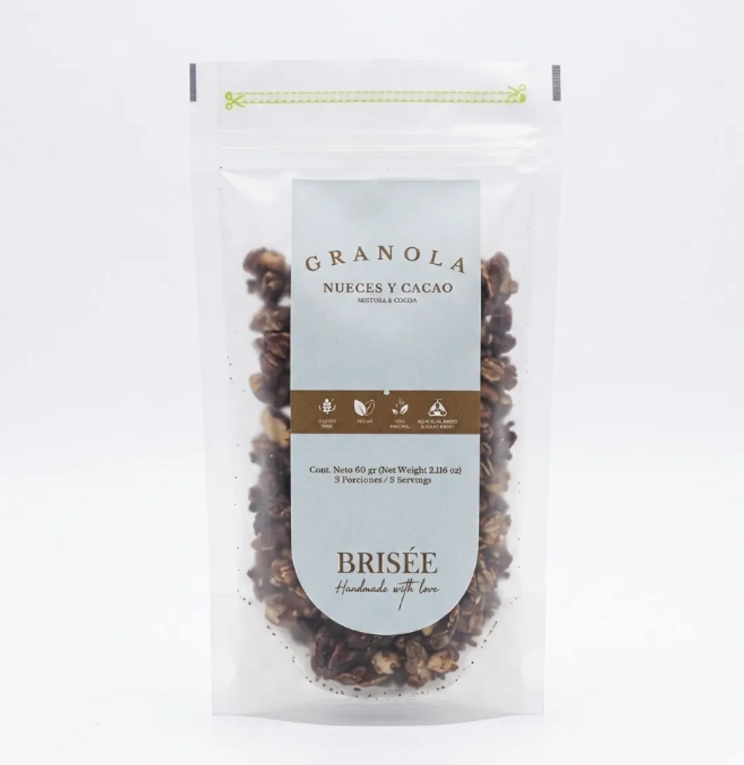GRANOLA NUECES Y CACAO X 60 GRM BRISEE