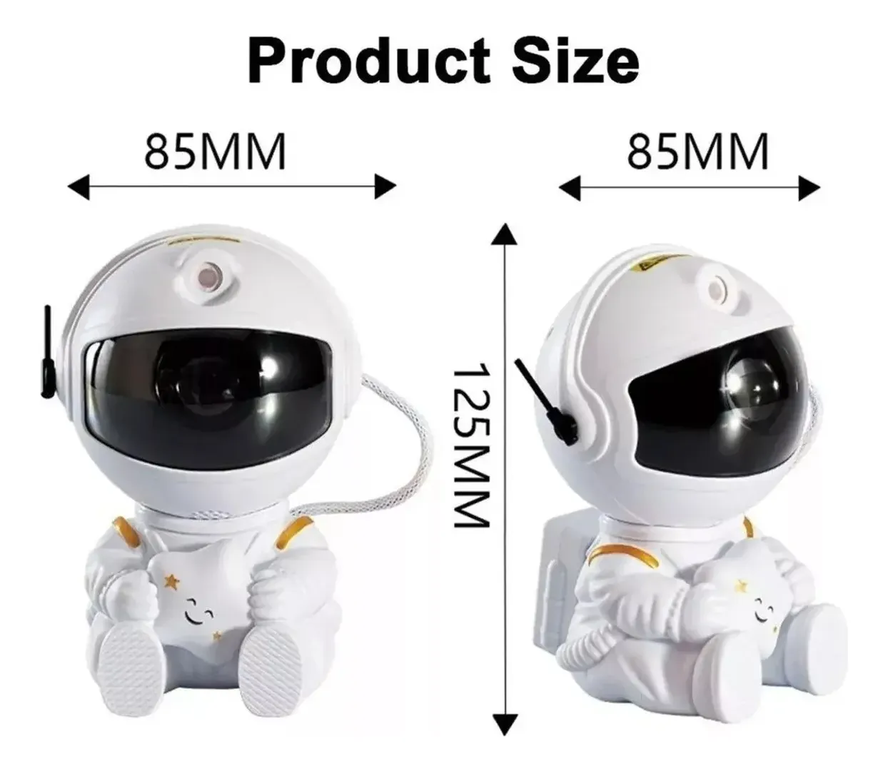 LAMPARA PROYECTOR ASTRONAUTA DE GALAXIA NEBULOSA CON CONTROL