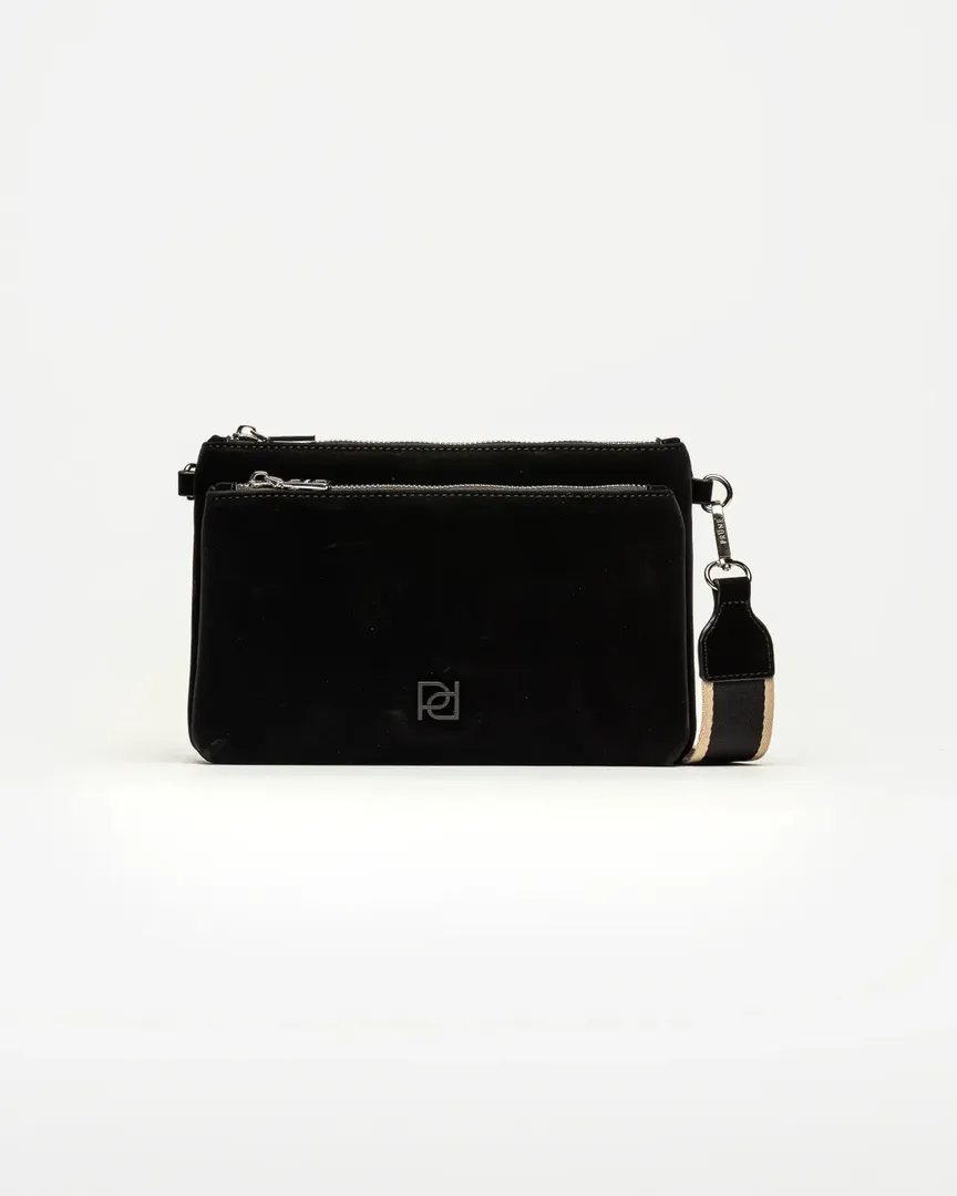 BANDOLERA LILY NYLON NEGRO