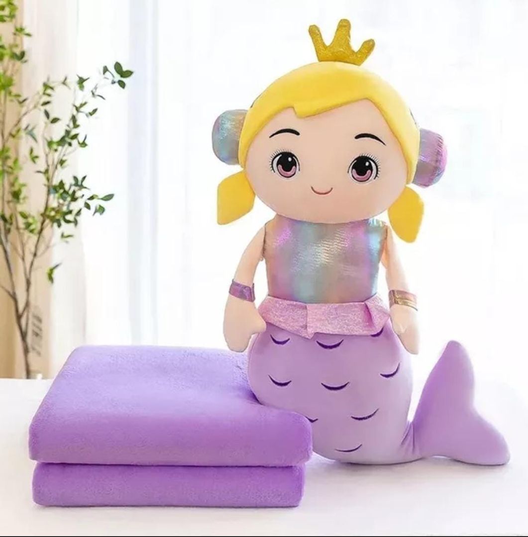 Peluche con Cobija Sirena