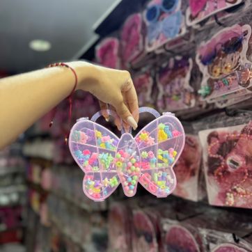 Imagen del producto Set Creativo Alas de Mariposa: Cuentas y Cristales 