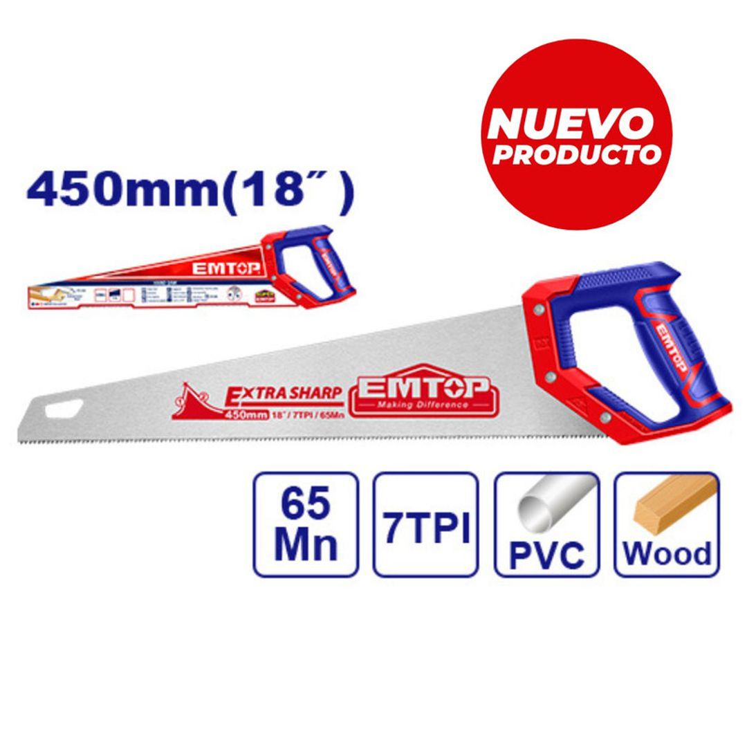 EMTOP SERRUCHO 18" MANGO ENCAUCHETADO SUPER EMTOP