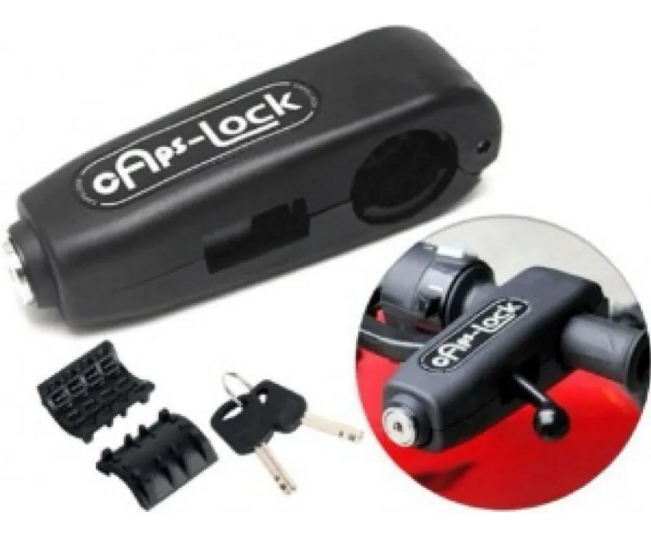 CANDADO MANILLAR DE FRENO PARA MOTO CAPS LOCK